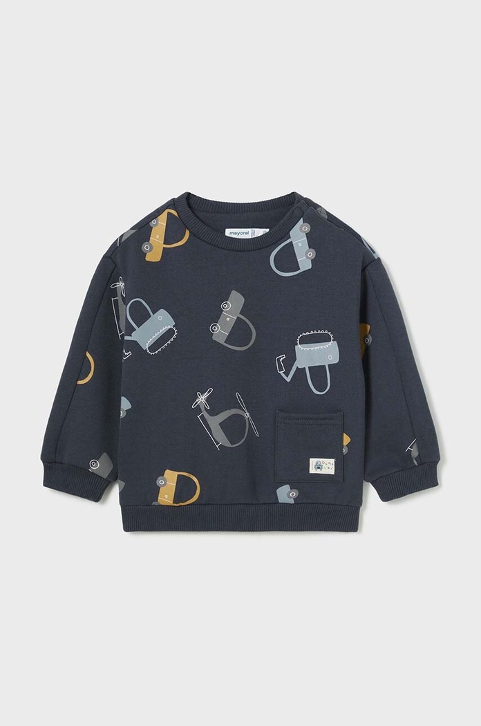 Mayoral bluza niemowlęca z elastanem granatowy 2462.3F.Baby.9BYH