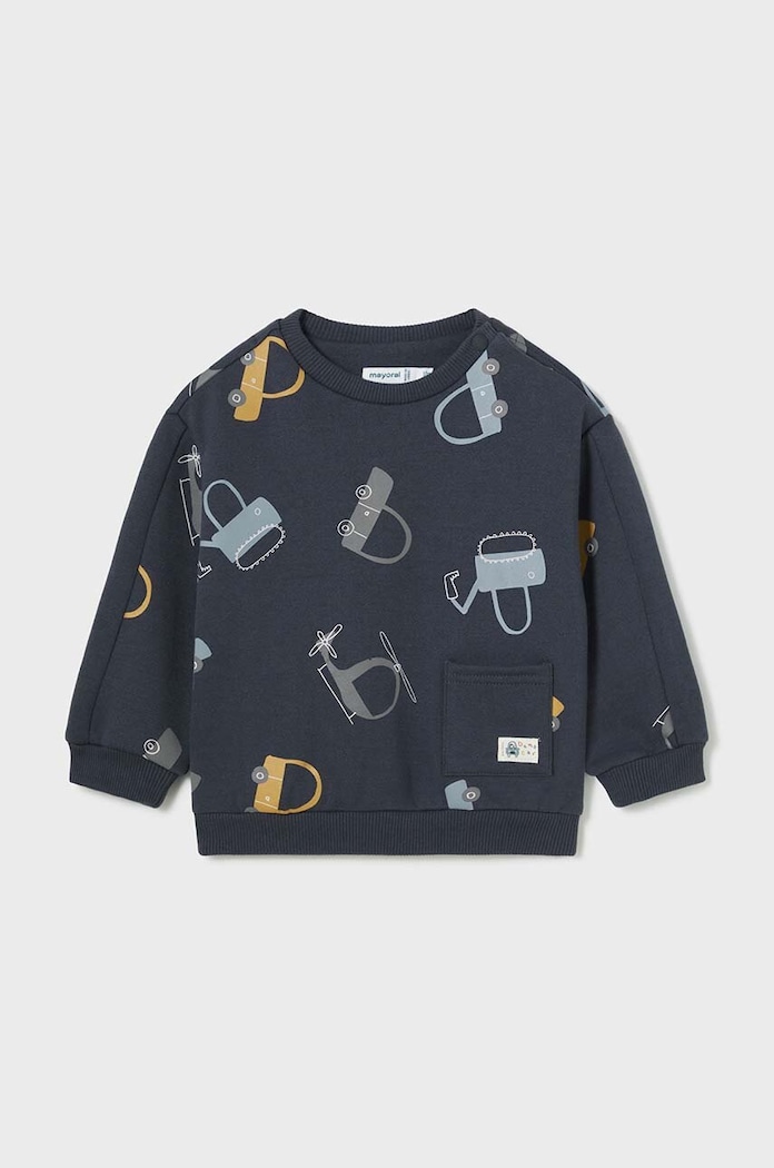 Mayoral bluza niemowlęca z elastanem granatowy 2462.3F.Baby.9BYH