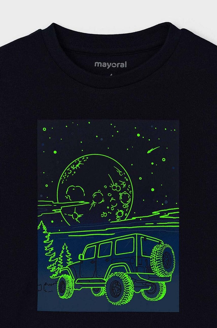 Mayoral longsleeve bawełniany dziecięcy niebieski 4057.5G.Mini.9BYH