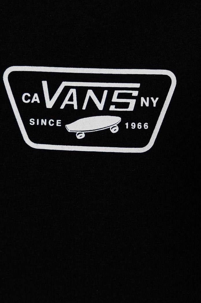 Chłopiec Vans longsleeve bawełniany dziecięcy Full Patch Back VN000JCTY281 czarny
