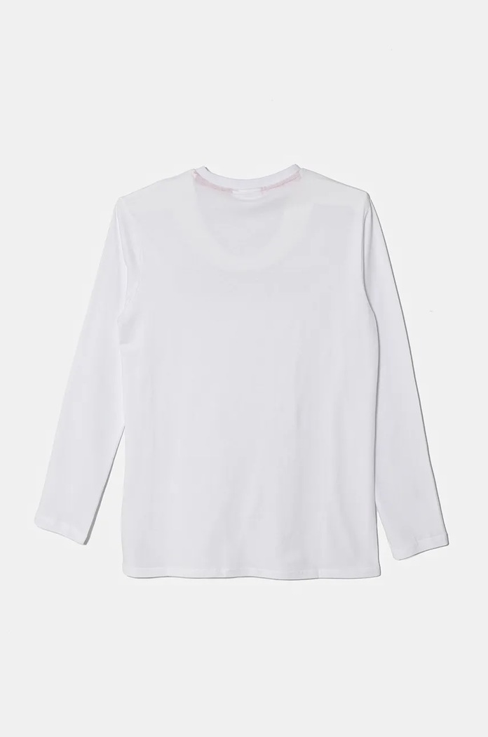 HUGO longsleeve din bumbac pentru copii G00145.162.174 alb AW24
