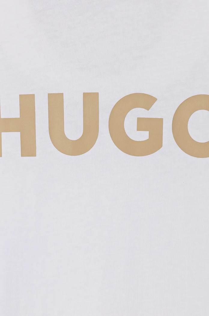 Băieți HUGO longsleeve din bumbac pentru copii G00145.162.174 alb