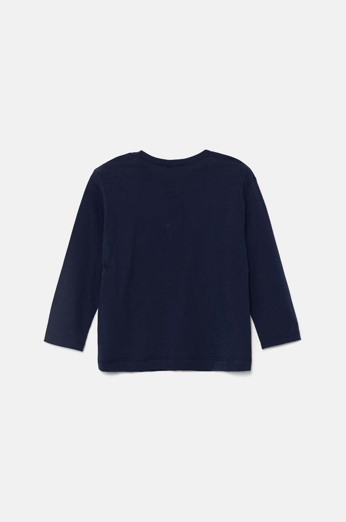 Παιδικό βαμβακερό μακρυμάνικο United Colors of Benetton 3I1XG10F2.P.Seasonal σκούρο μπλε AW24