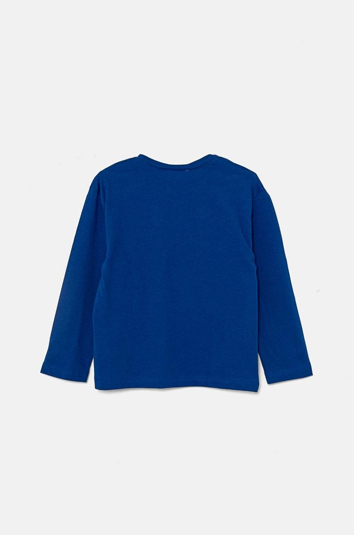 United Colors of Benetton longsleeve bawełniany dziecięcy 3I1XG10F2.P.Seasonal niebieski AW24