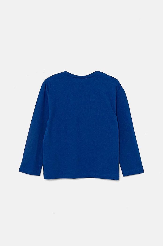 United Colors of Benetton longsleeve bawełniany dziecięcy 3I1XG10F2.P.Seasonal niebieski AW24