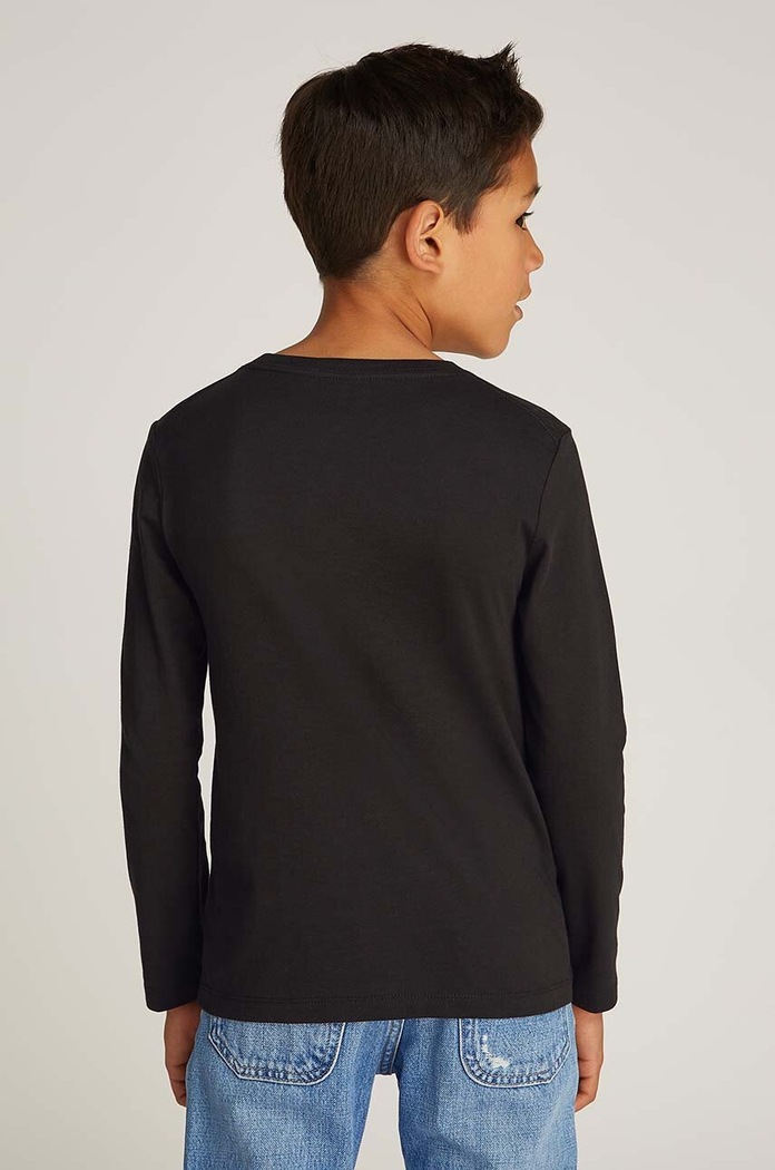 Calvin Klein Jeans longsleeve dziecięcy czarny IU0IU00677.128.176.9BYH