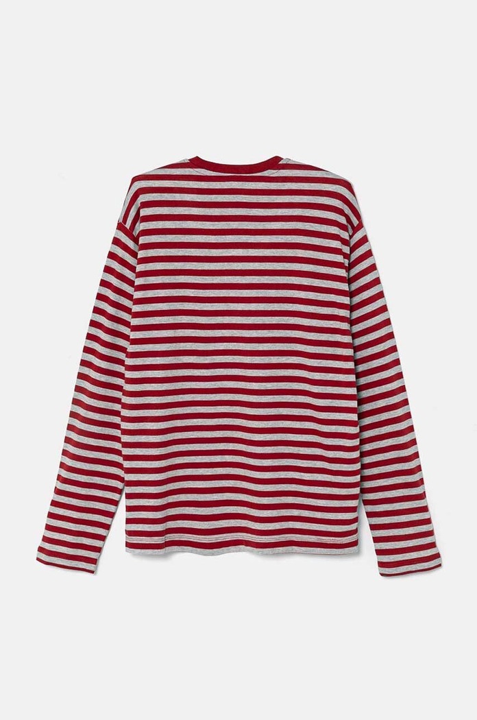 United Colors of Benetton longsleeve bawełniany dziecięcy 3GZ3C10JW.G.Seasonal bordowy AW24