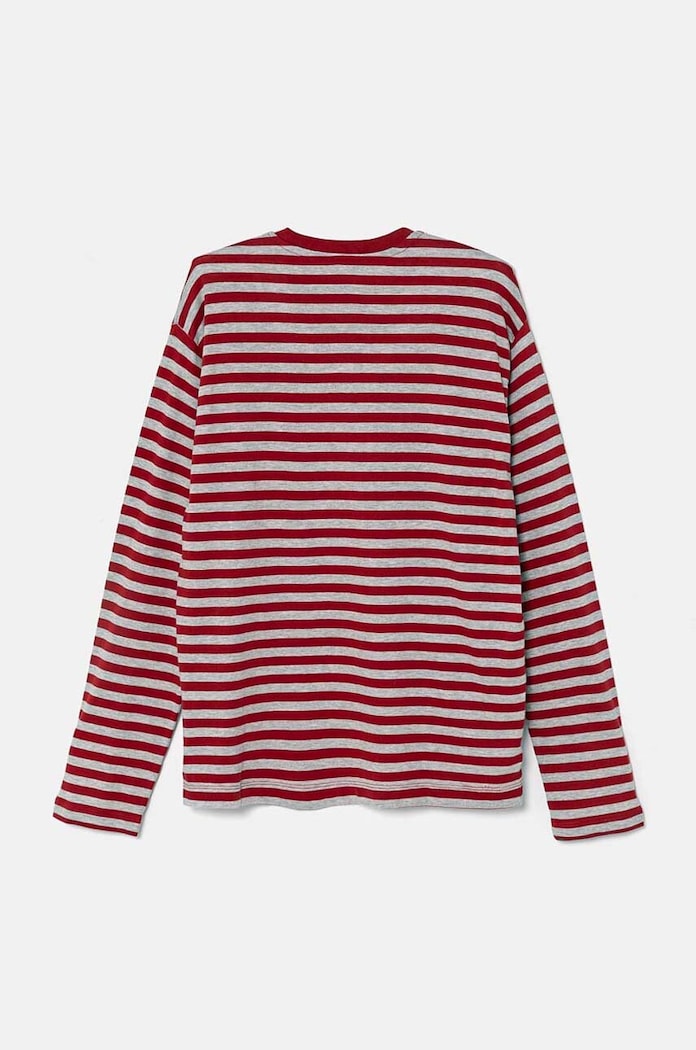 United Colors of Benetton longsleeve bawełniany dziecięcy 3GZ3C10JW.G.Seasonal bordowy AW24