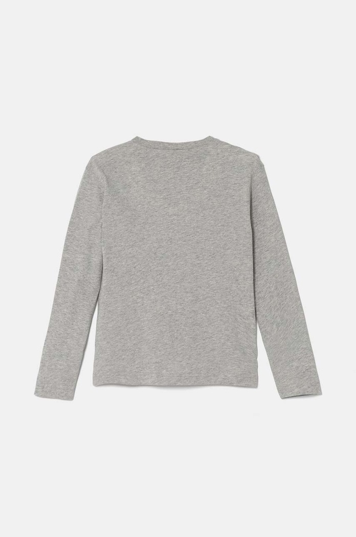 United Colors of Benetton Longsleeve bawełniany dziecięcy 3096C10K9.G.Seasonal szary AW24