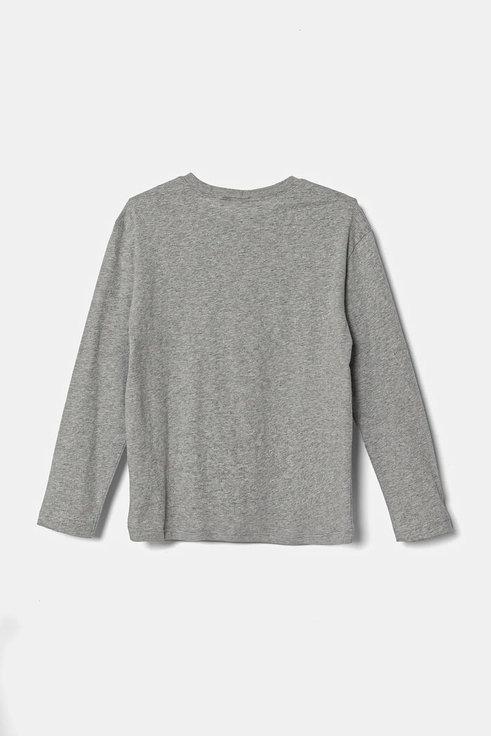 United Colors of Benetton longsleeve bawełniany dziecięcy 3ATNC10KU.G.Seasonal szary AW24
