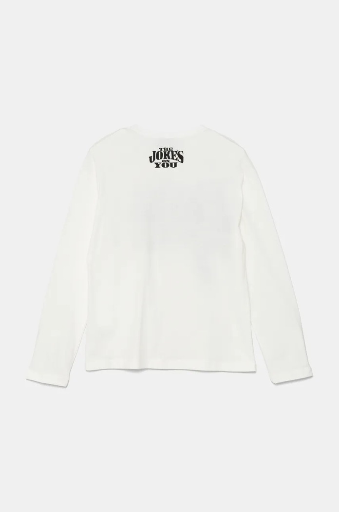 United Colors of Benetton longsleeve bawełniany dziecięcy 3ATNC10MG.G.Seasonal biały AW24