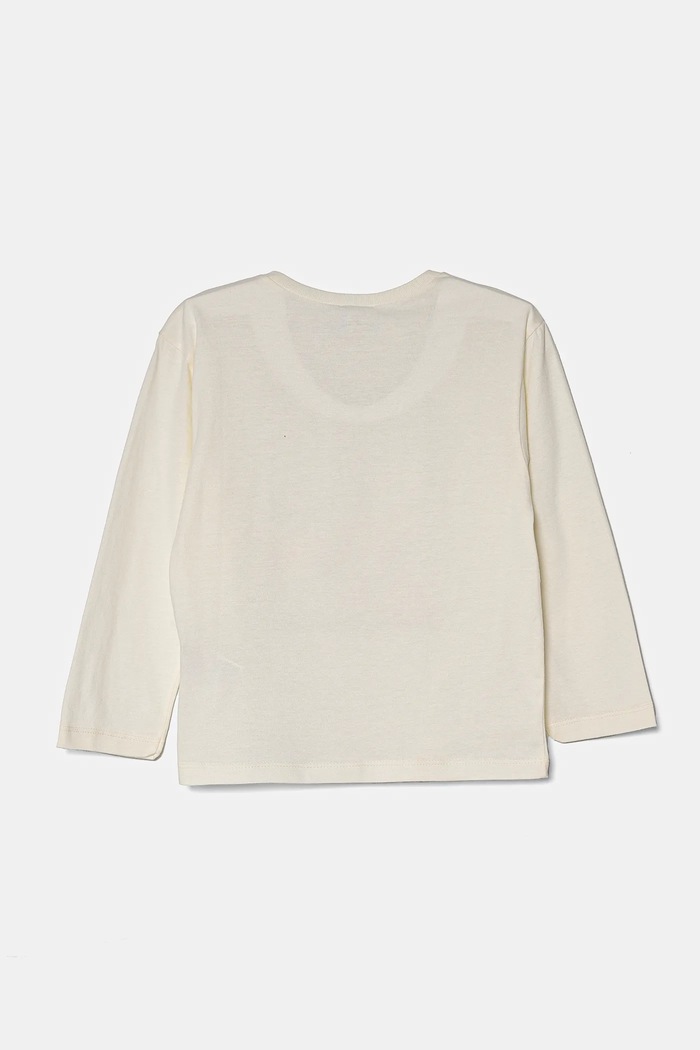 Παιδικό βαμβακερό μακρυμάνικο United Colors of Benetton 3ATNG10GP.P.Seasonal μπεζ AW24