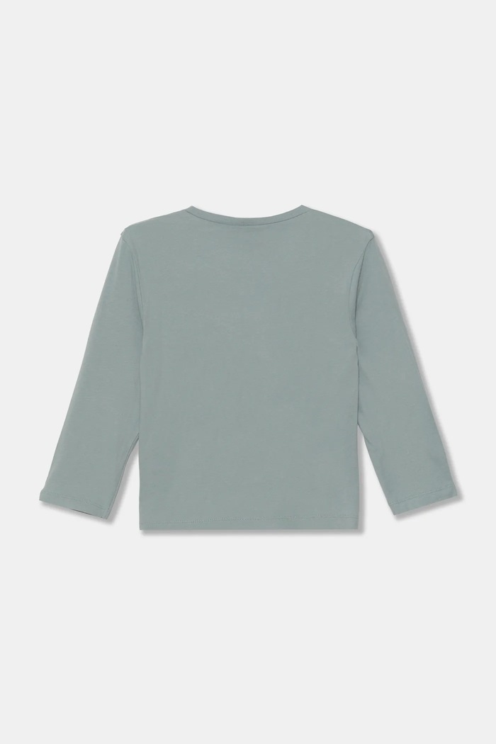 United Colors of Benetton longsleeve bawełniany dziecięcy 3VR5G10J9.P.Seasonal szary AW24