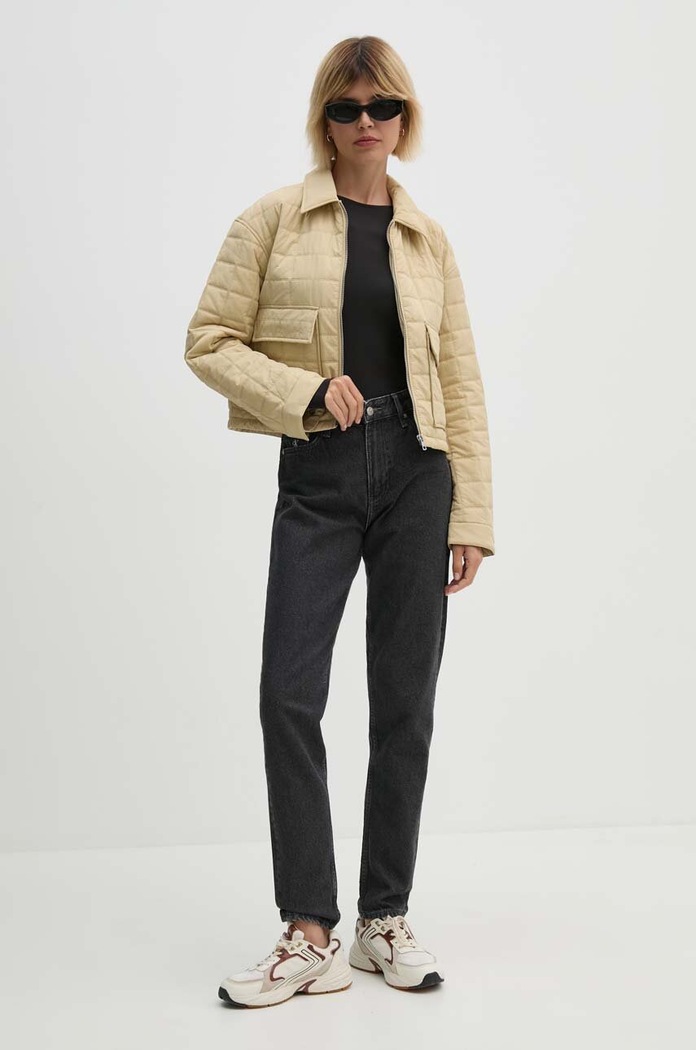 Tričko s dlouhým rukávem Calvin Klein Jeans J20J224065 černá AW24