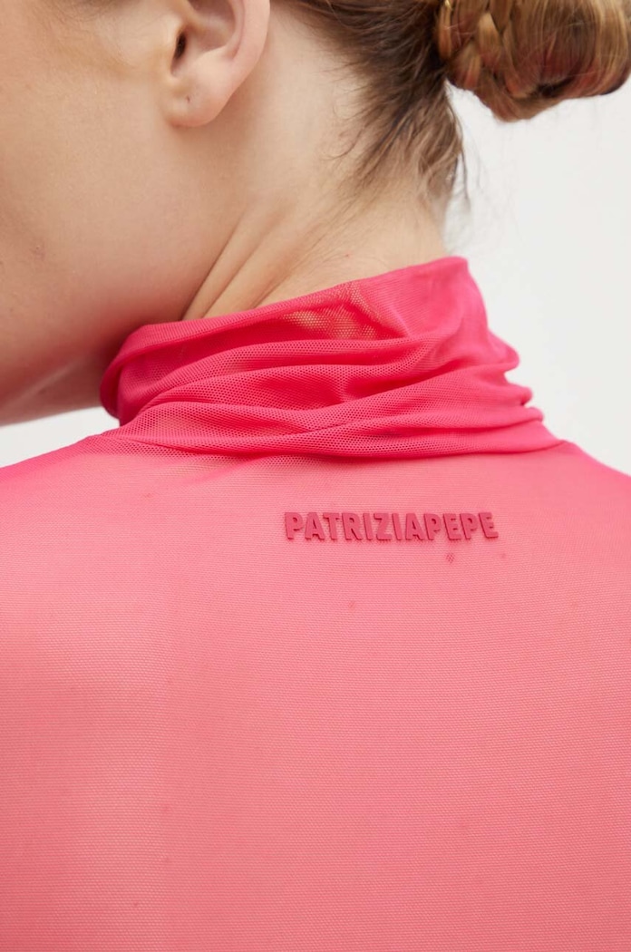 Tričko s dlouhým rukávem Patrizia Pepe Patrizia Pepe růžová 8M1633.J014