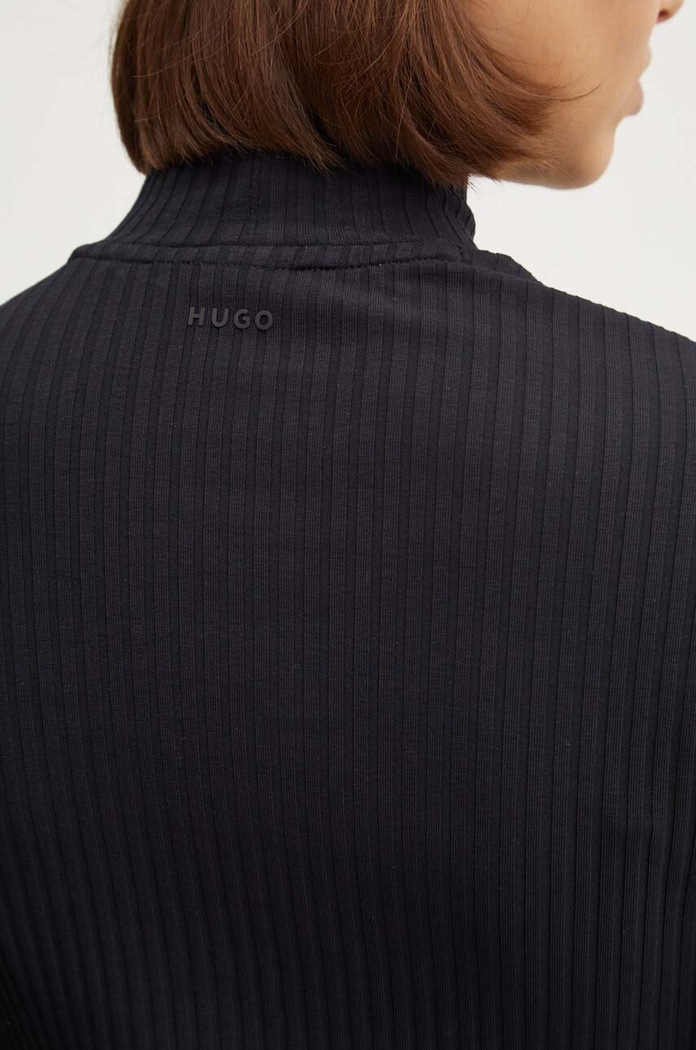 Tričko s dlouhým rukávem HUGO 50521325 černá