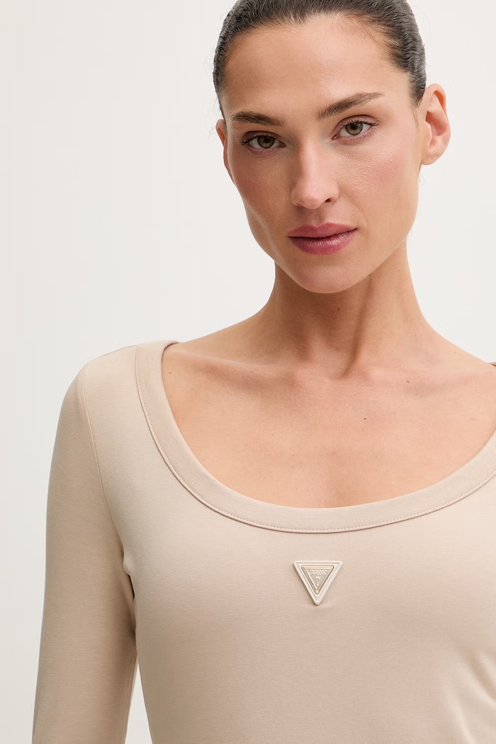 Guess body női pamut elasztánnal COLETTE V4YP07.J1314 bézs