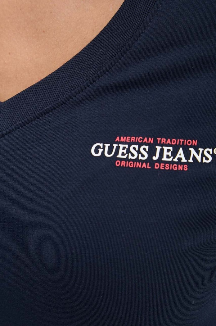 Guess Jeans longsleeve W4YI21.J1314 bleumarin