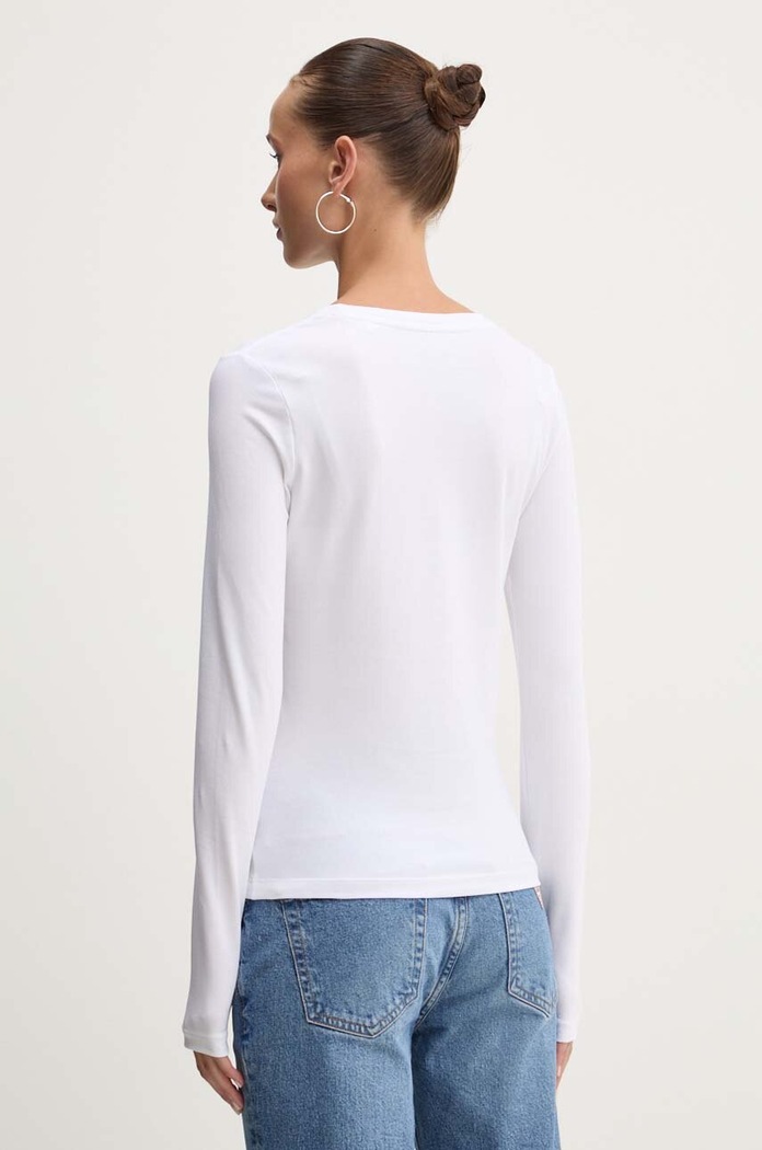 Odjeća Majica dugih rukava Guess Jeans W4YI22.J1314 bijela