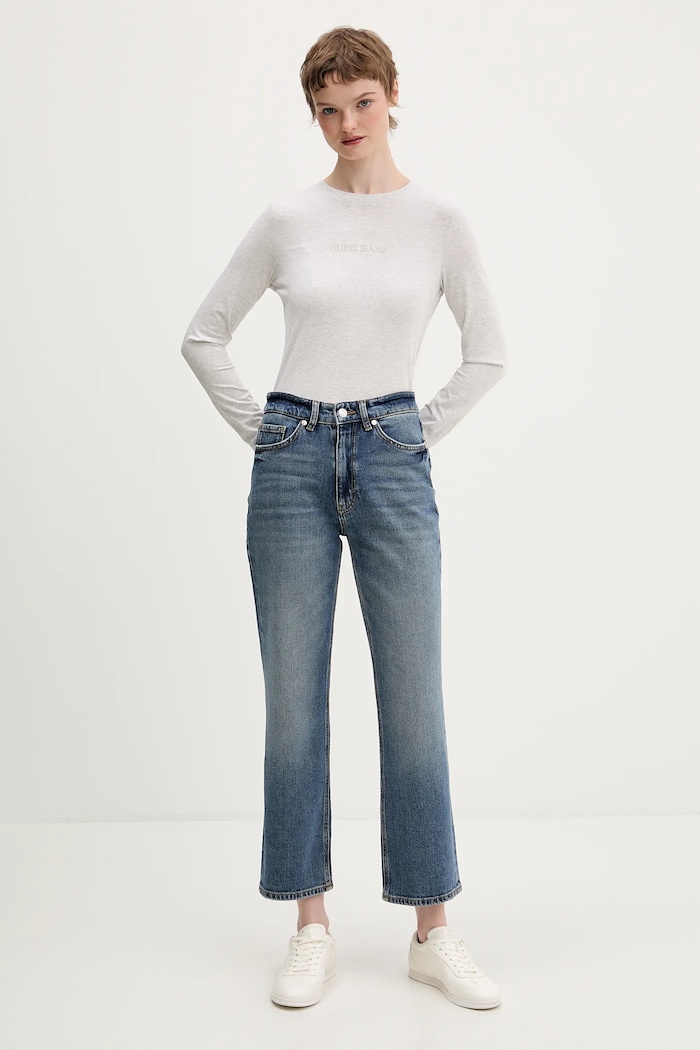 Guess Jeans hosszú ujjú W4YI22.J1314 szürke SS26