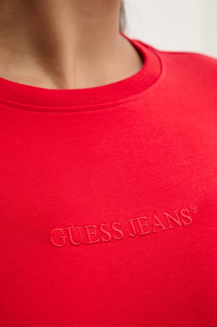Longsleeve Guess Jeans W4YI22.J1314 κόκκινο