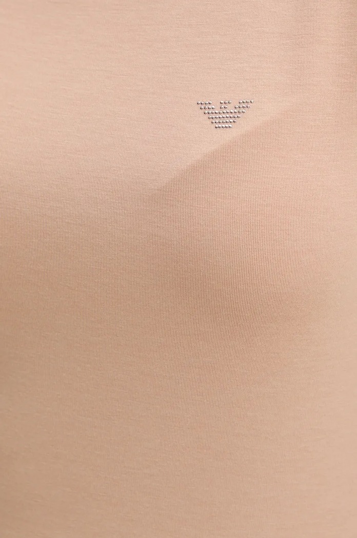 Домашна блуза с дълъг ръкав с вълна Emporio Armani Underwear Emporio Armani Underwear 164632.4F224 кафяв