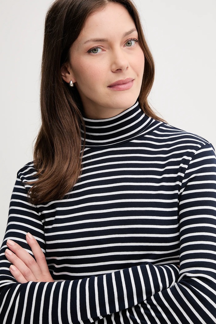 United Colors of Benetton longsleeve bawełniany granatowy 30YSE2225