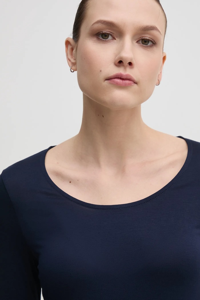 Μπλουζάκι United Colors of Benetton σκούρο μπλε 3Z12D1080