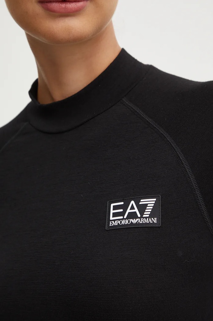 Блуза с дълги ръкави за трениране EA7 Emporio Armani TJOBZ.6DTT01.1200 черен