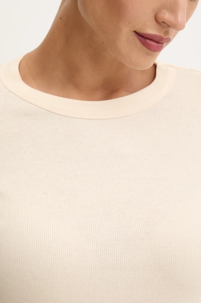 Longsleeve bawełniany Ivy Oak beżowy IO1100X2338