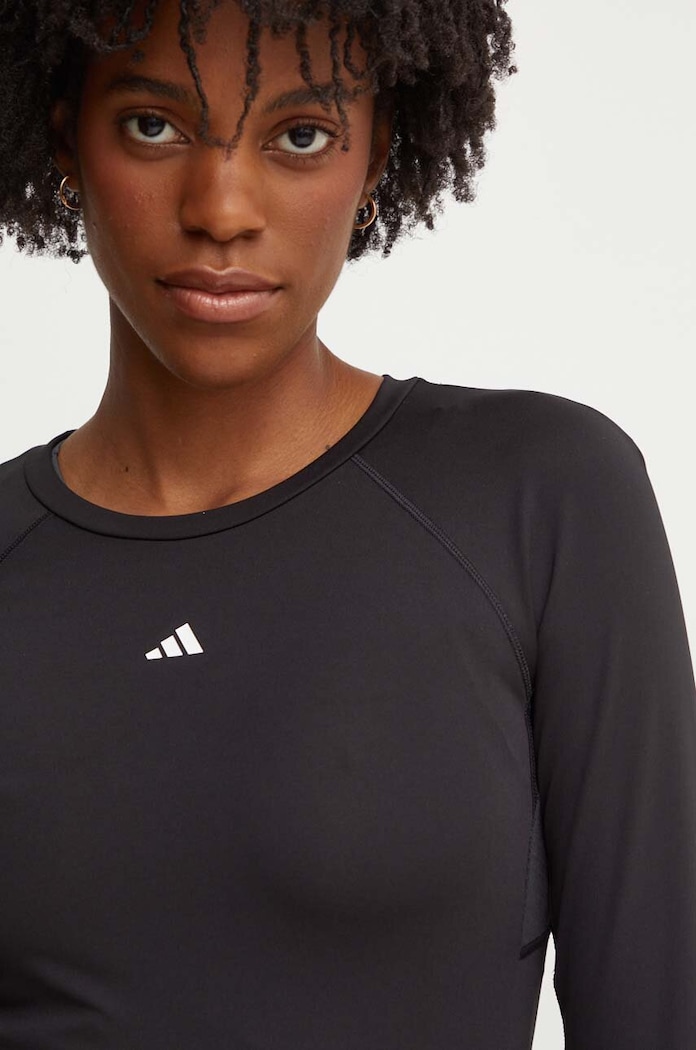 Дрехи Блуза с дълги ръкави за трениране adidas Performance Techfit IK7918 черен
