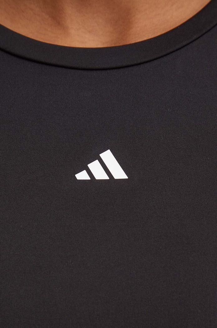 Блуза с дълги ръкави за трениране adidas Performance Techfit черен IK7918