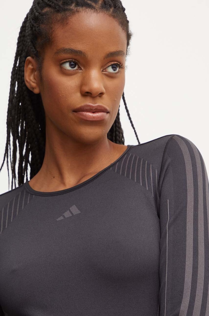 Majica dugih rukava za trening adidas Performance Knit crna IX6994