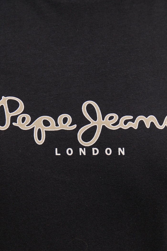 Pamučna majica dugih rukava Pepe Jeans FIORE LS PL505947 crna