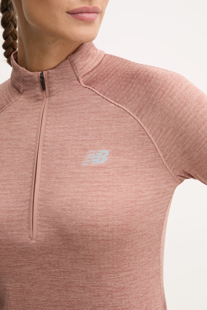 Joggingová mikina New Balance Athletics Heat Grid WT43200SWA oranžová