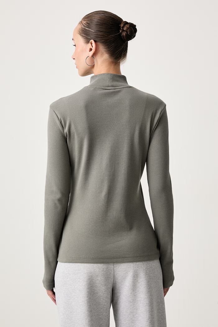 Одяг HUGO Blue Лонгслів жіночий бавовняний з еластаном Easy Longsleeve_B 50525318 зелений