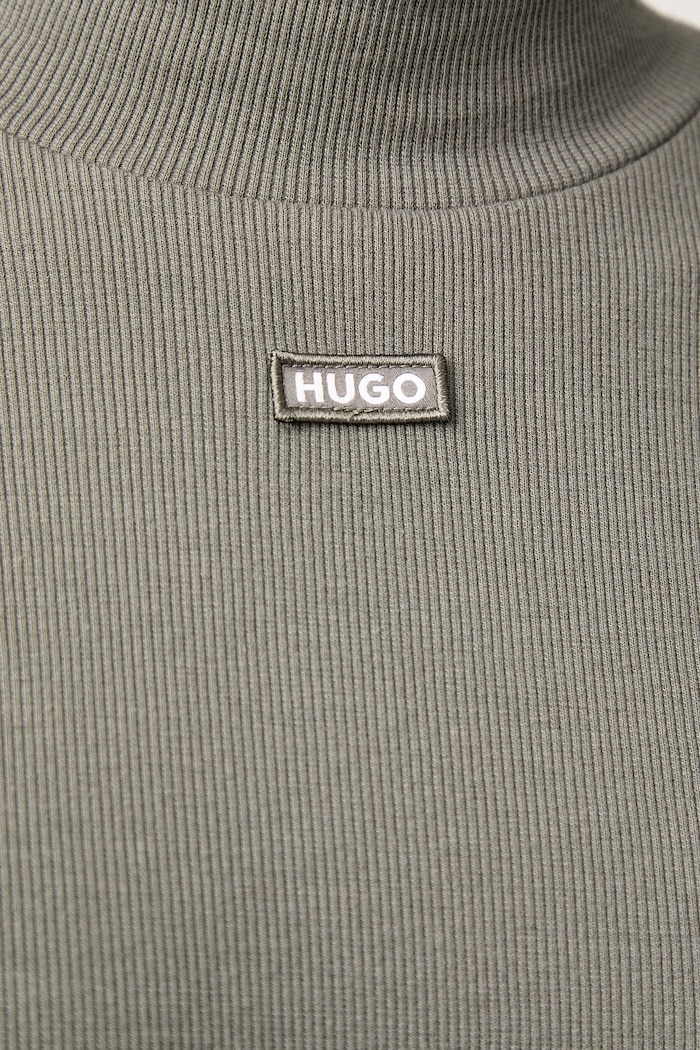 Лонгслів жіночий бавовняний з еластаном Easy Longsleeve_B HUGO Blue зелений 50525318