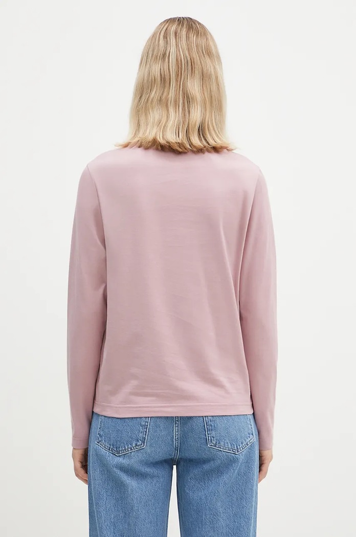 Одяг Бавовняний лонгслів Y-3 Regular Longsleeve Tee JD9823 рожевий