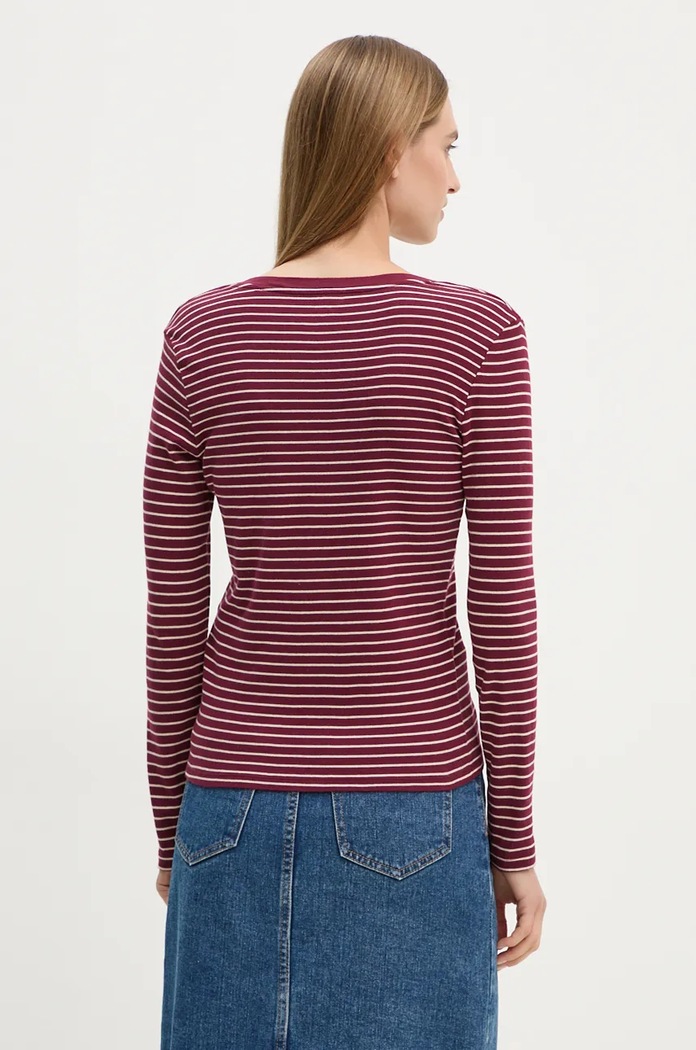 Îmbrăcăminte Levi's Longsleeve din bumbac A9330 burgundia