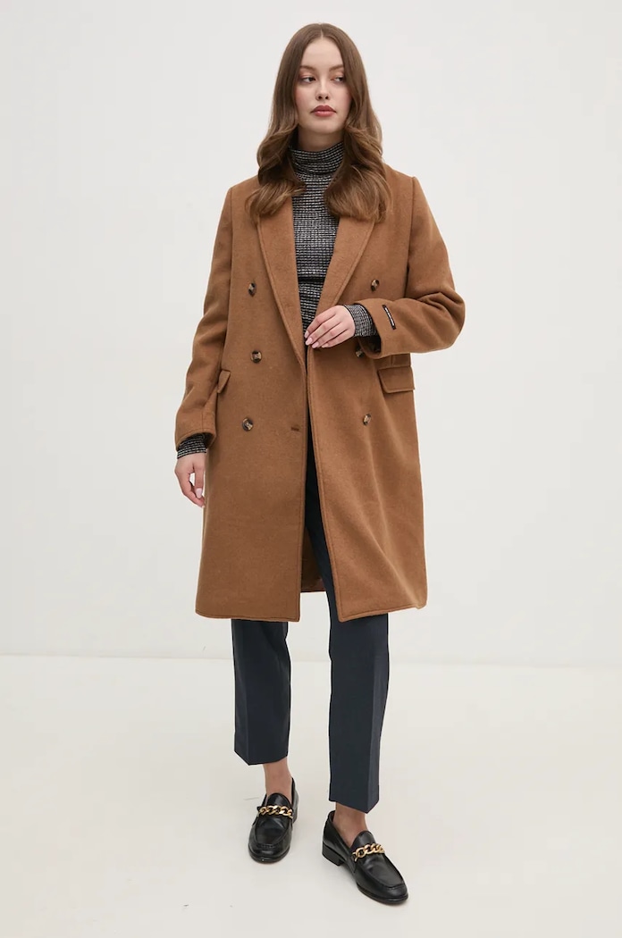 Tommy Hilfiger Tričko s dlouhým rukávem Tommy Hilfiger WW0WW42905 námořnická modř AW24