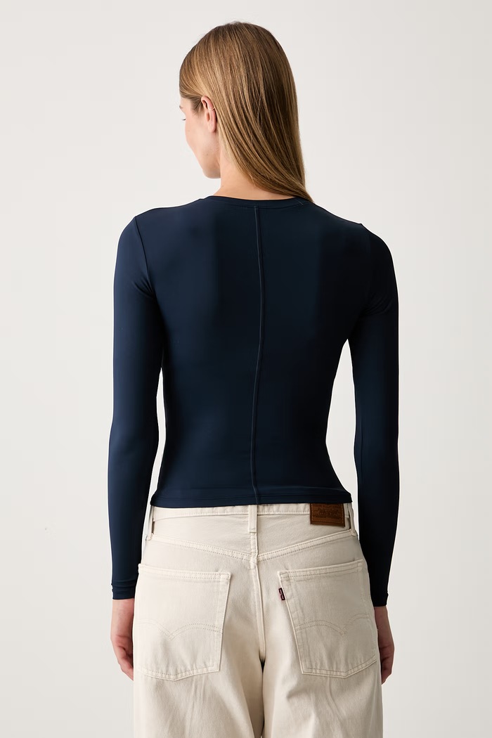 Îmbrăcăminte P.E Nation longsleeve pentru femei Foundation 243L265 bleumarin