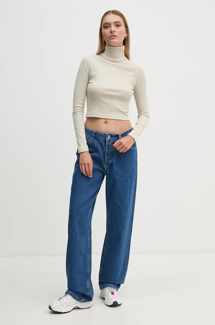 Tričko Calvin Klein Jeans J20J224196 zelená AW24