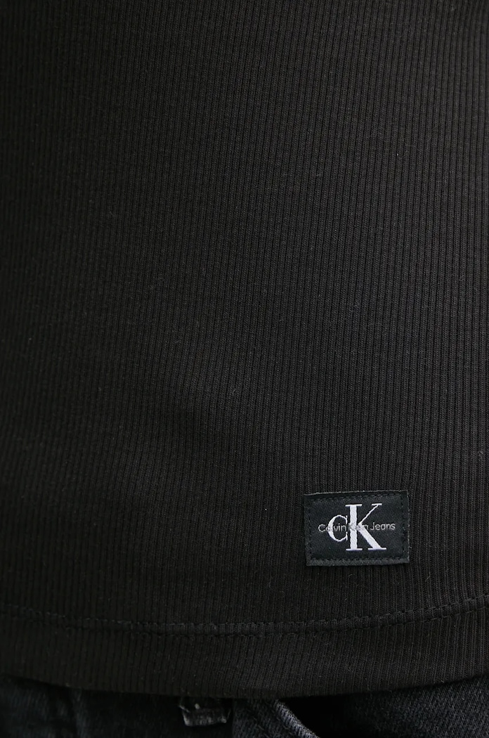 Блуза с дълги ръкави Calvin Klein Jeans J20J224197 черен