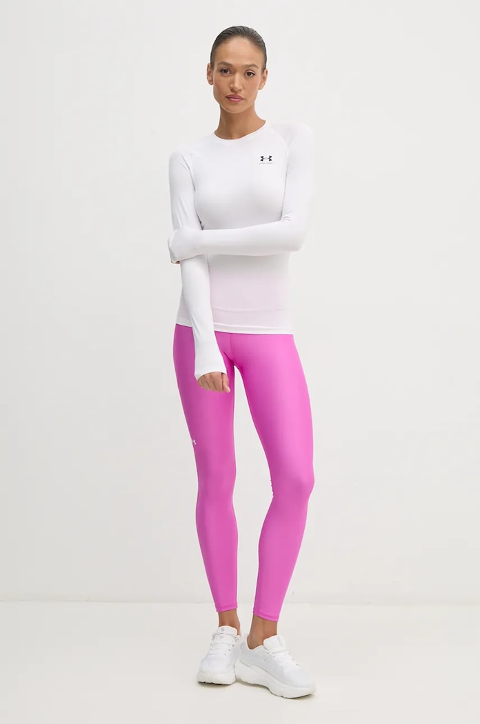 Under Armour mânecă lungă de antrenament HG Authentics Compression 1365459 alb AW24