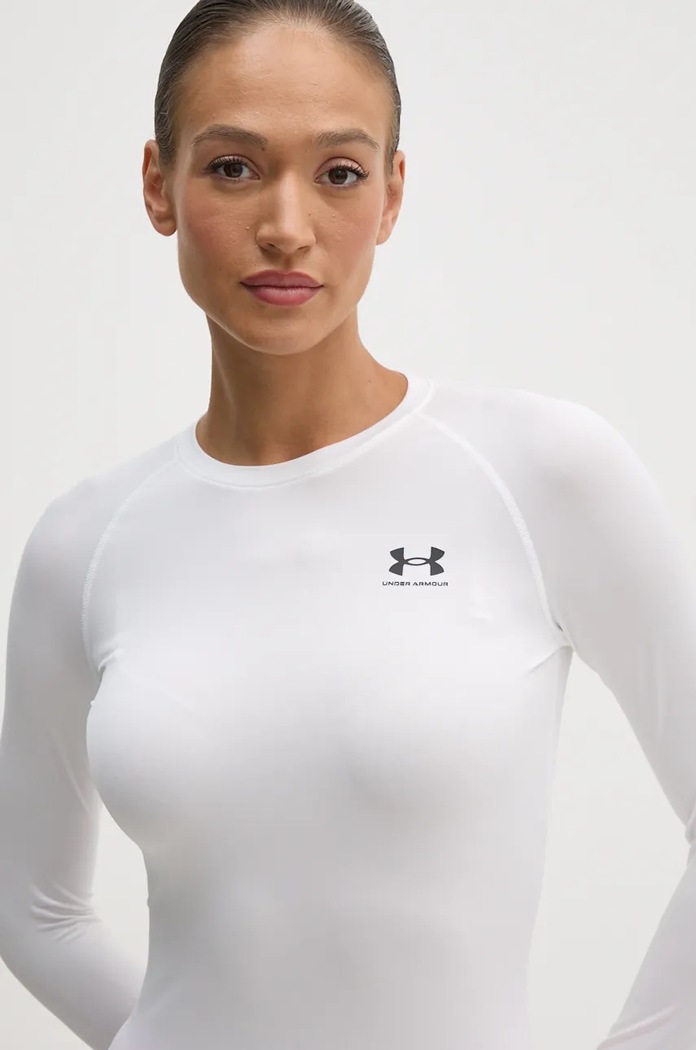 Under Armour mânecă lungă de antrenament HG Authentics Compression alb 1365459