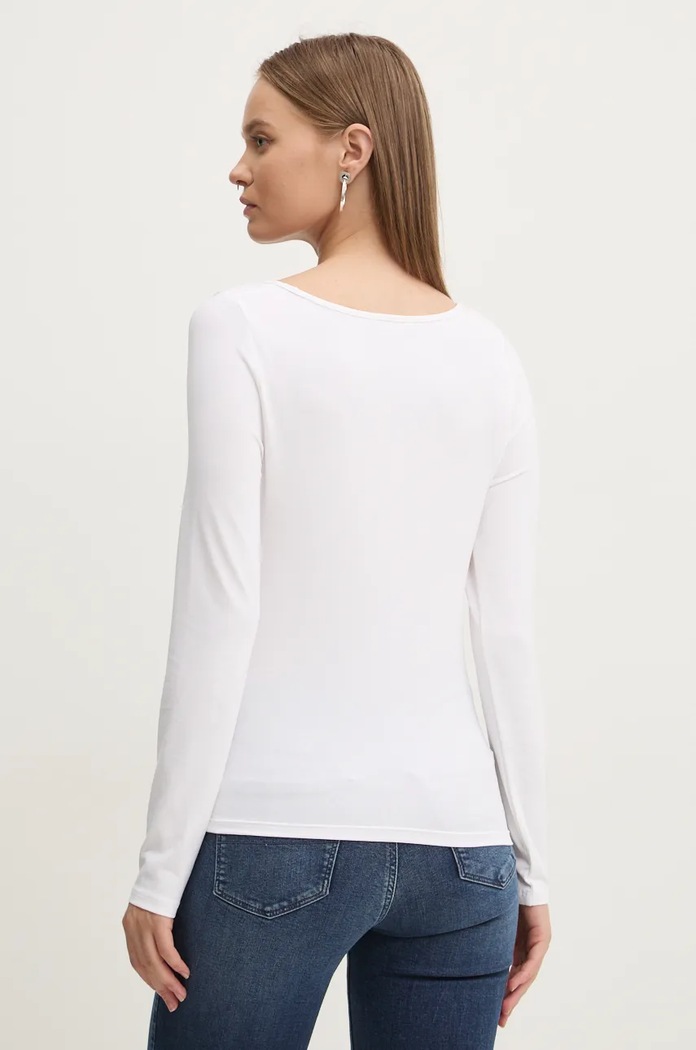Дрехи Блуза с дълги ръкави Tommy Jeans DW0DW18791 бял
