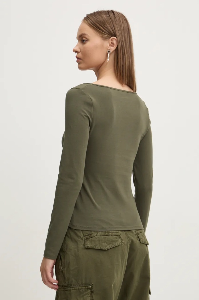 Дрехи Блуза с дълги ръкави Tommy Jeans DW0DW18791 зелен