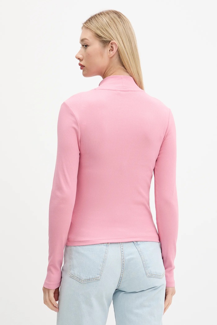 Oblečenie Tričko s dlhým rukávom Tommy Jeans DW0DW19830 ružová