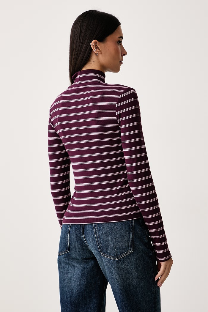Odzież Tommy Jeans Longsleeve damski bawełniany DW0DW19830 bordowy