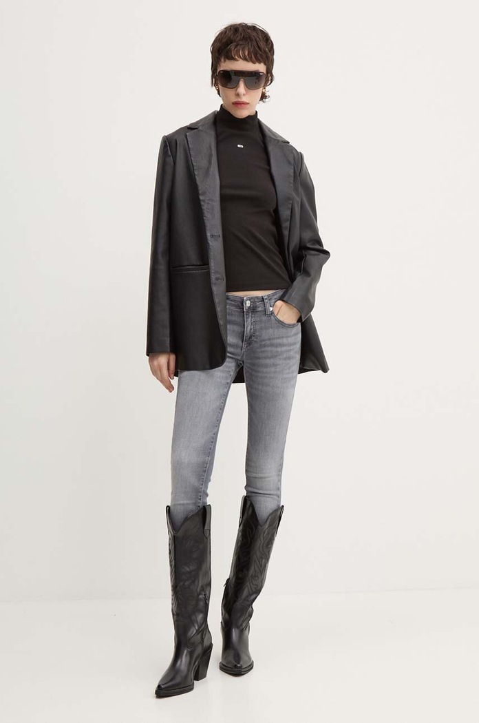 Majica dugih rukava Tommy Jeans DW0DW19830 crna AW25
